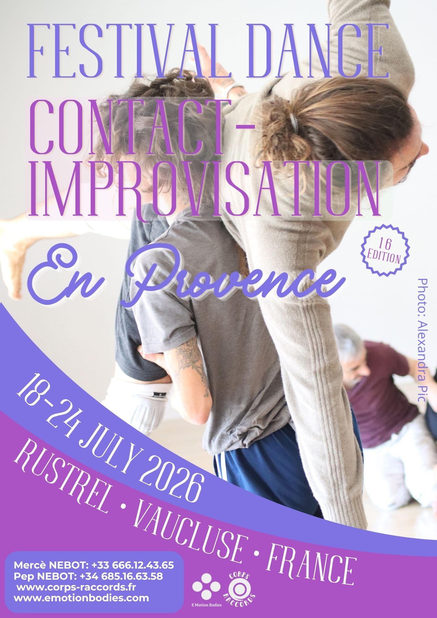 Festival International de Danse Contact Improvisation en Provence — XVIe…